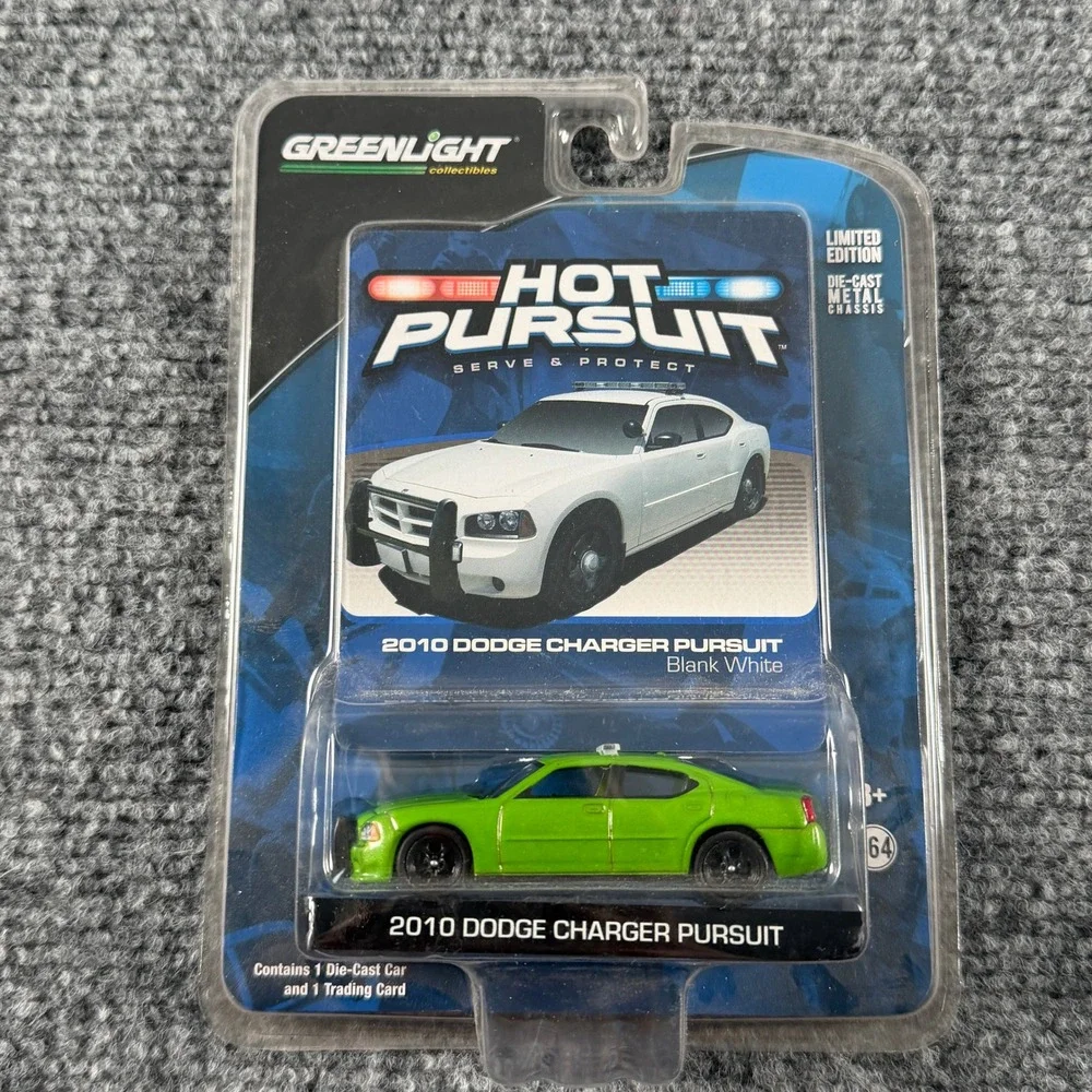 Greenlight 2010 Dodge Charger Hot Pursuit Limited Rare Lime Green Machine Chase